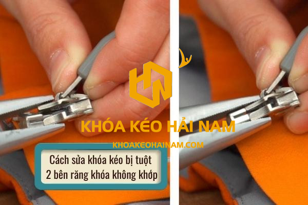 Cách Lắp đầu Khoá Kéo Khi Bị Tuột 1